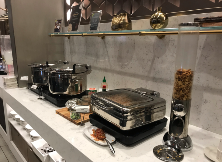 a group of food containers on a counter