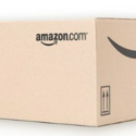 a cardboard box with a logo