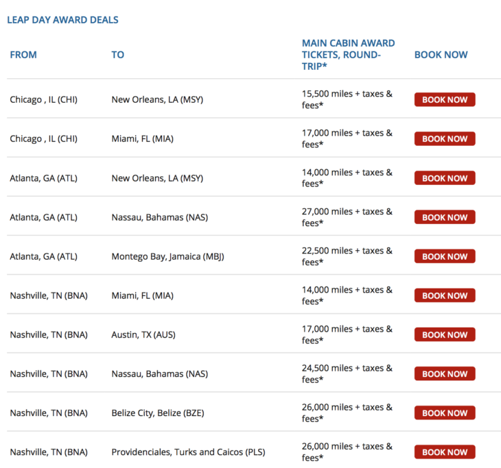 a screenshot of a list of flights