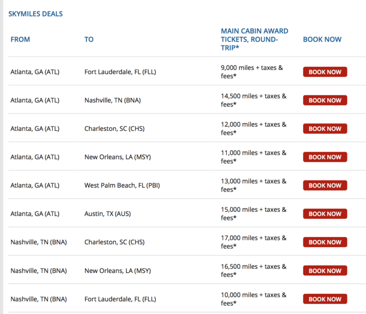 a screenshot of a flight schedule