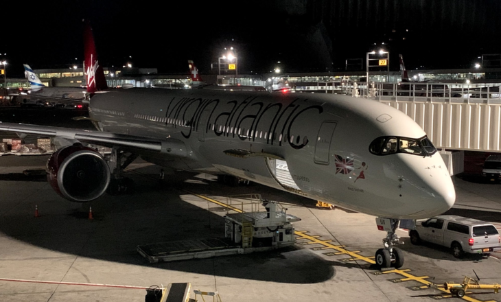 a plane at an airport