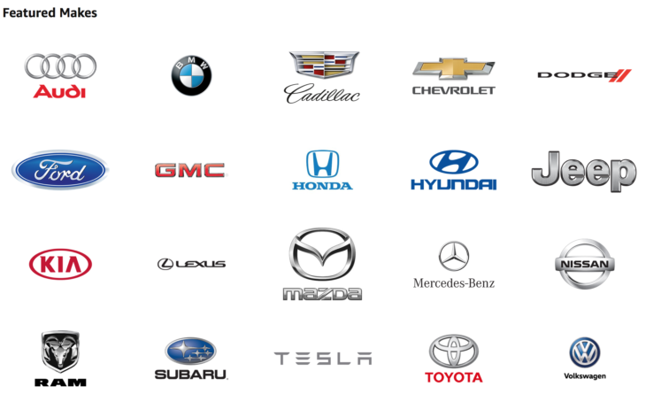 a group of logos of cars