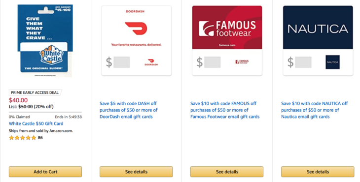 a screenshot of a gift card