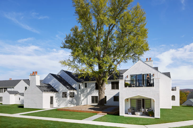 a house with a large tree