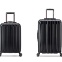 a couple of black luggage