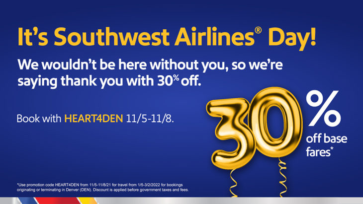 southwest airlines promo code may 2021