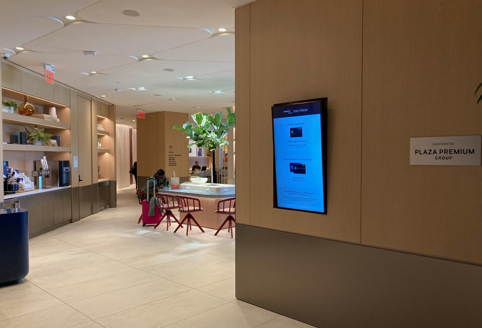 Lounge Review Capital One Lounge at DFW Points Miles & Martinis